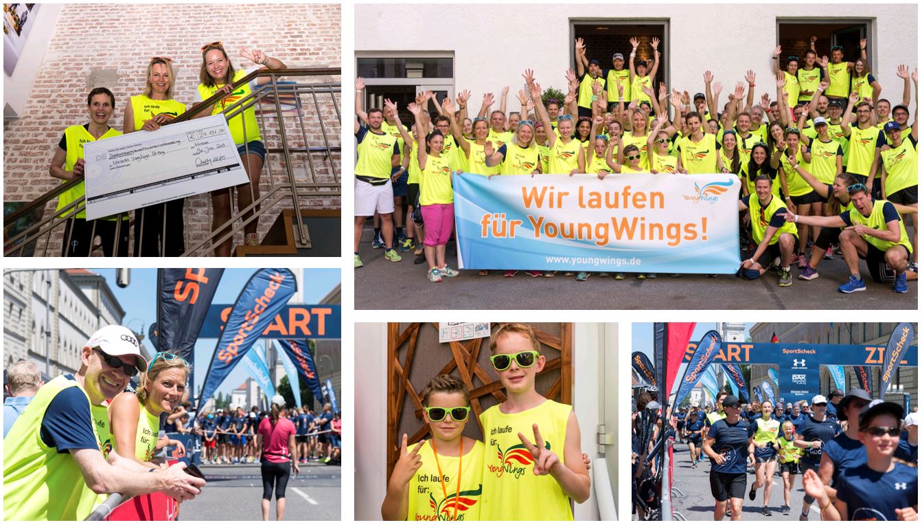 YoungWings Charity-Run 2019: München leuchtet gelb